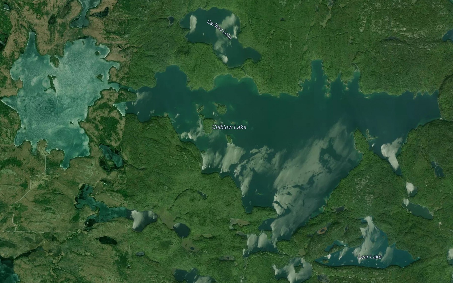 Satellite map of the Chiblow Lake