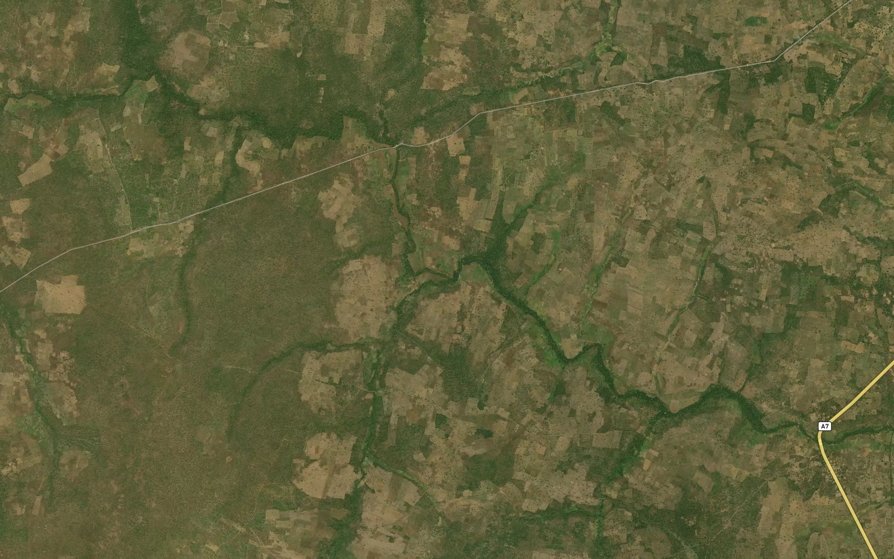 Satellite map of the River Tiyin