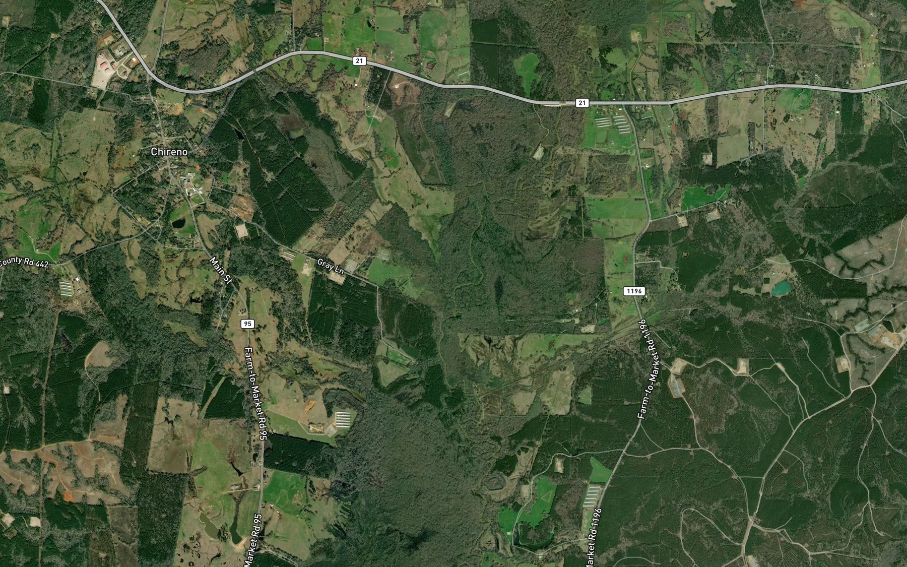 Satellite map of the Amaladeros Creek