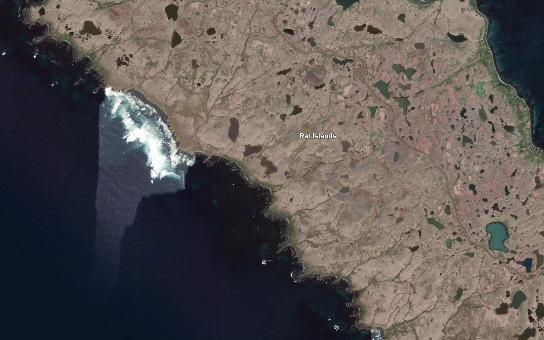 Satellite map of the Falls Creek