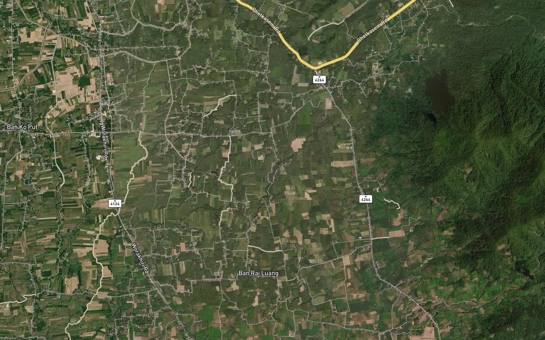 Satellite map of the Ang Kep Nam Khlong Lam Chan