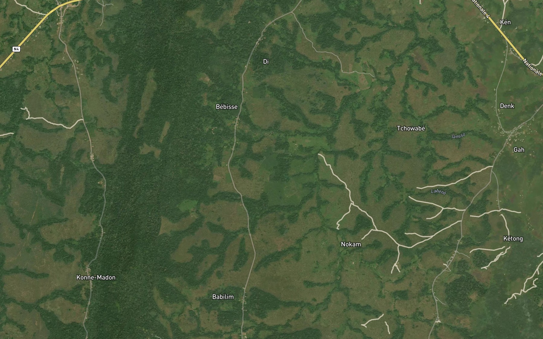 Satellite map of the Saa
