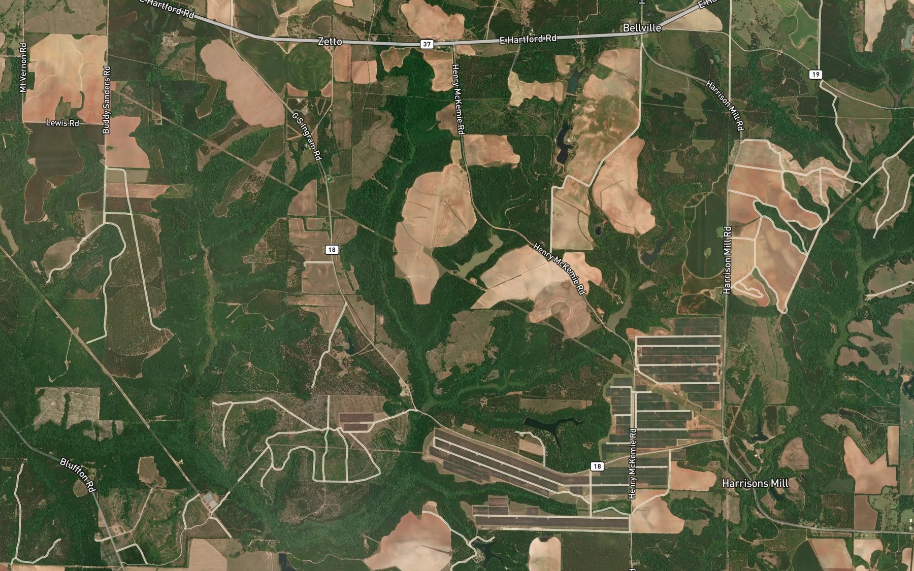 Satellite map of the Mckenie Lake North
