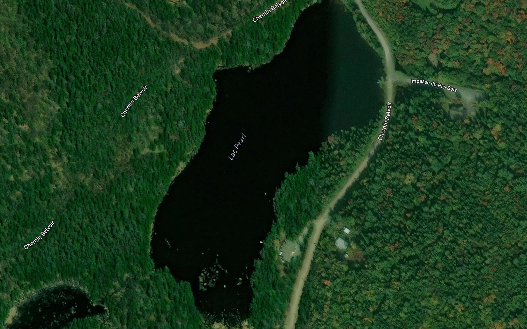 Satellite map of the Lac Pearl