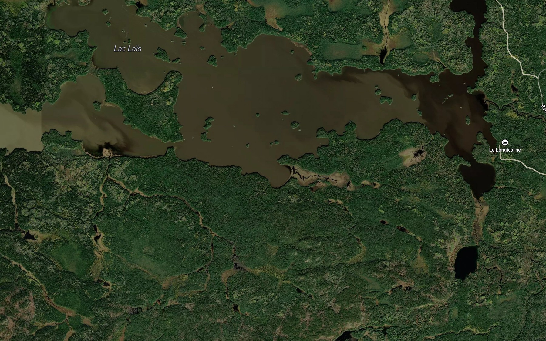 Satellite map of the Baie des Trois Herons