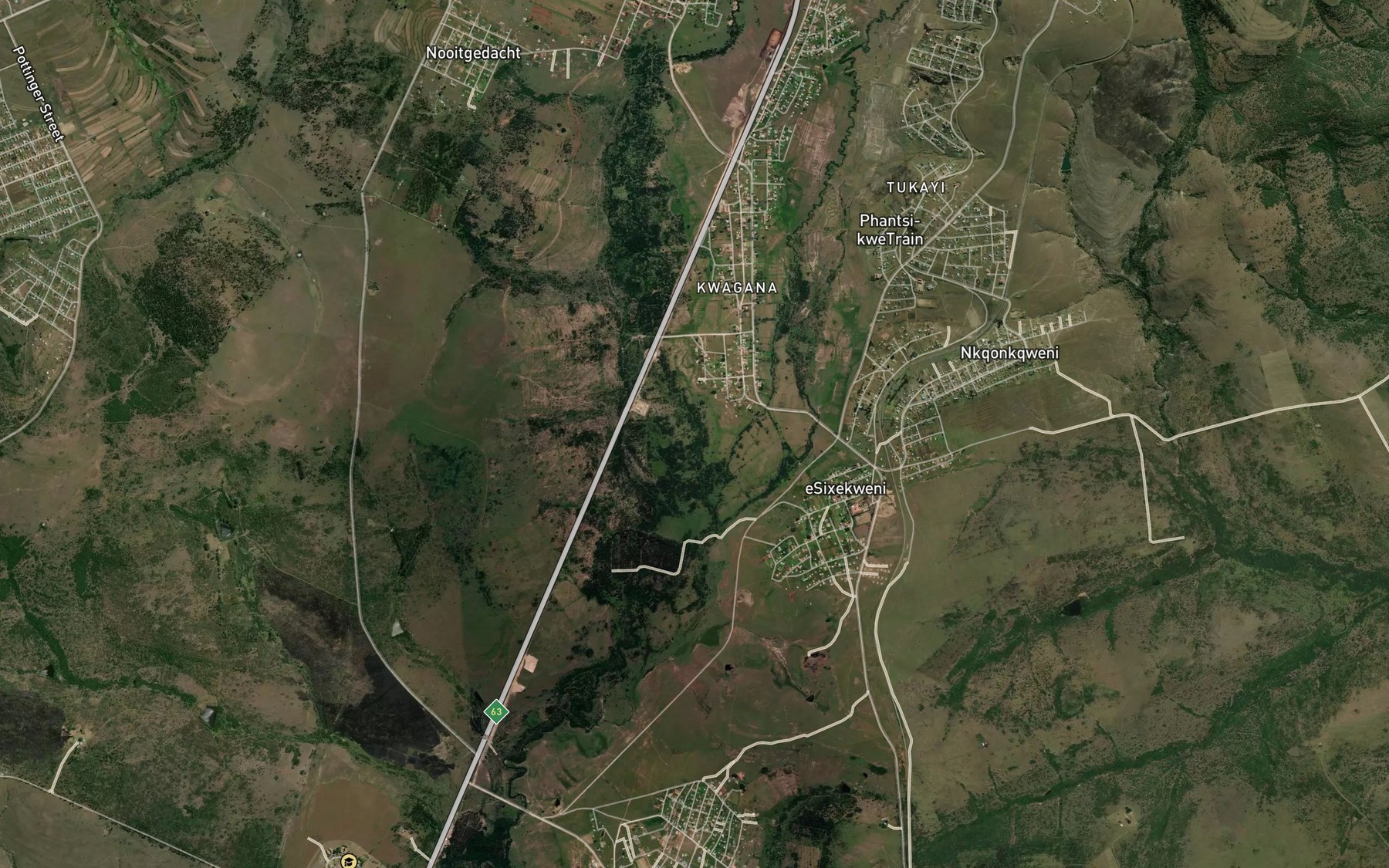 Satellite map of the Kwa Nkwcbu