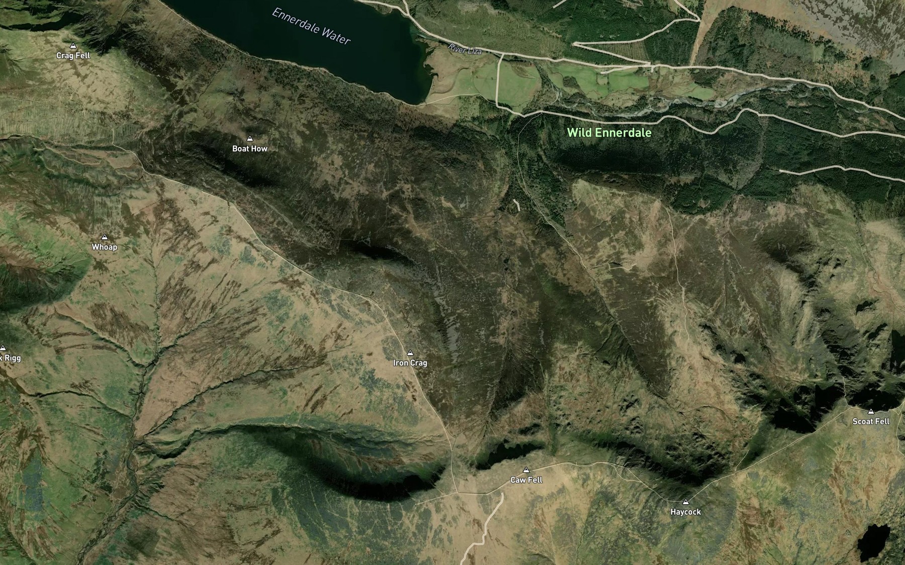 Satellite map of the River Liza