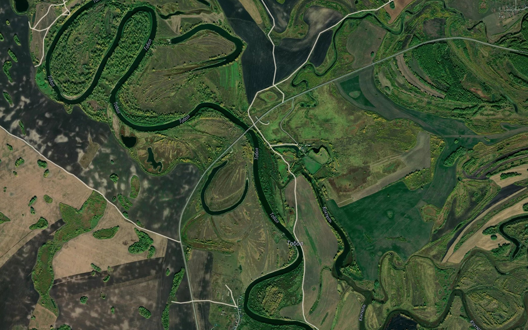 Satellite map of the Koktyul'