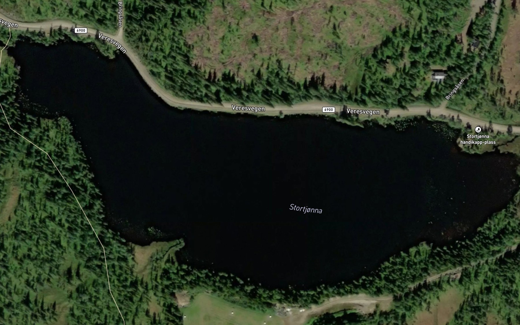 Satellite map of the Stortjonna