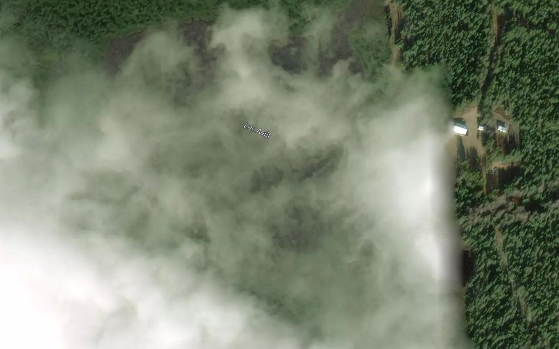 Satellite map of the Lac Aout