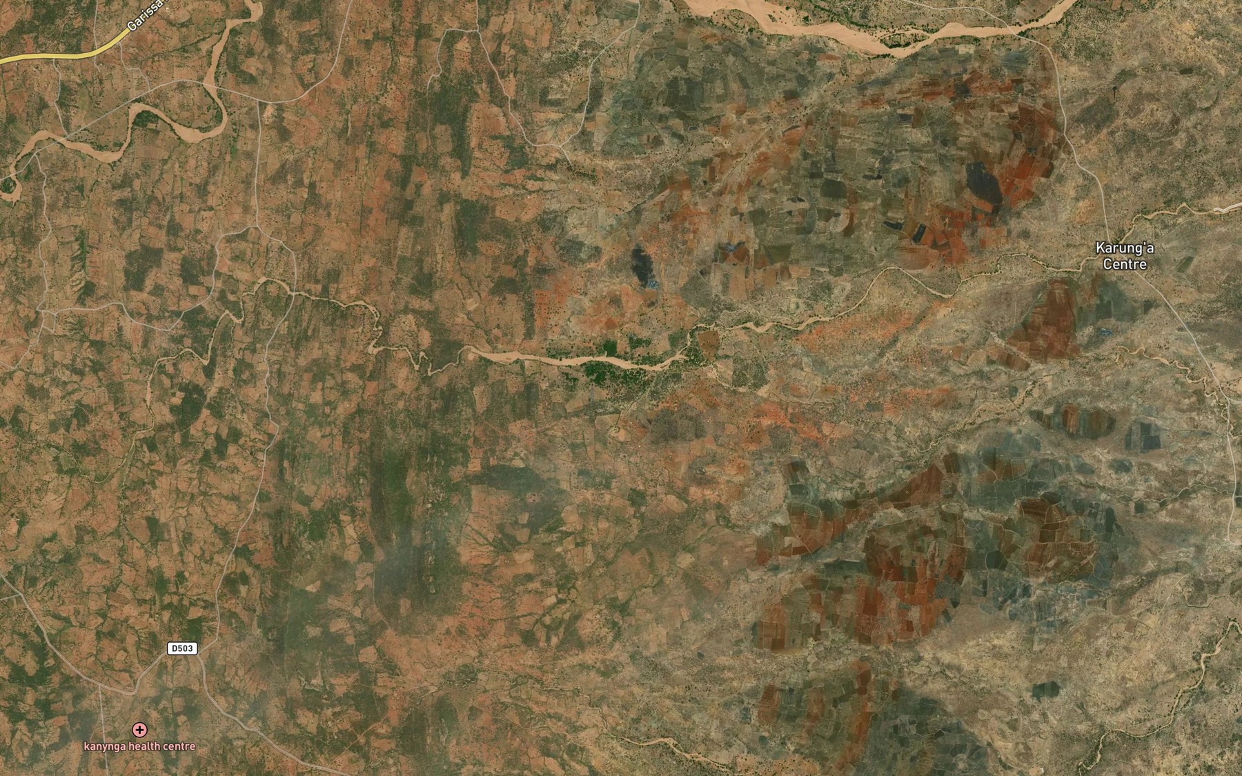 Satellite map of the Usilulu Dam