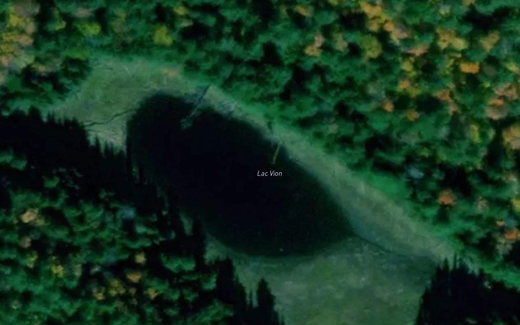 Satellite map of the Lac Vion