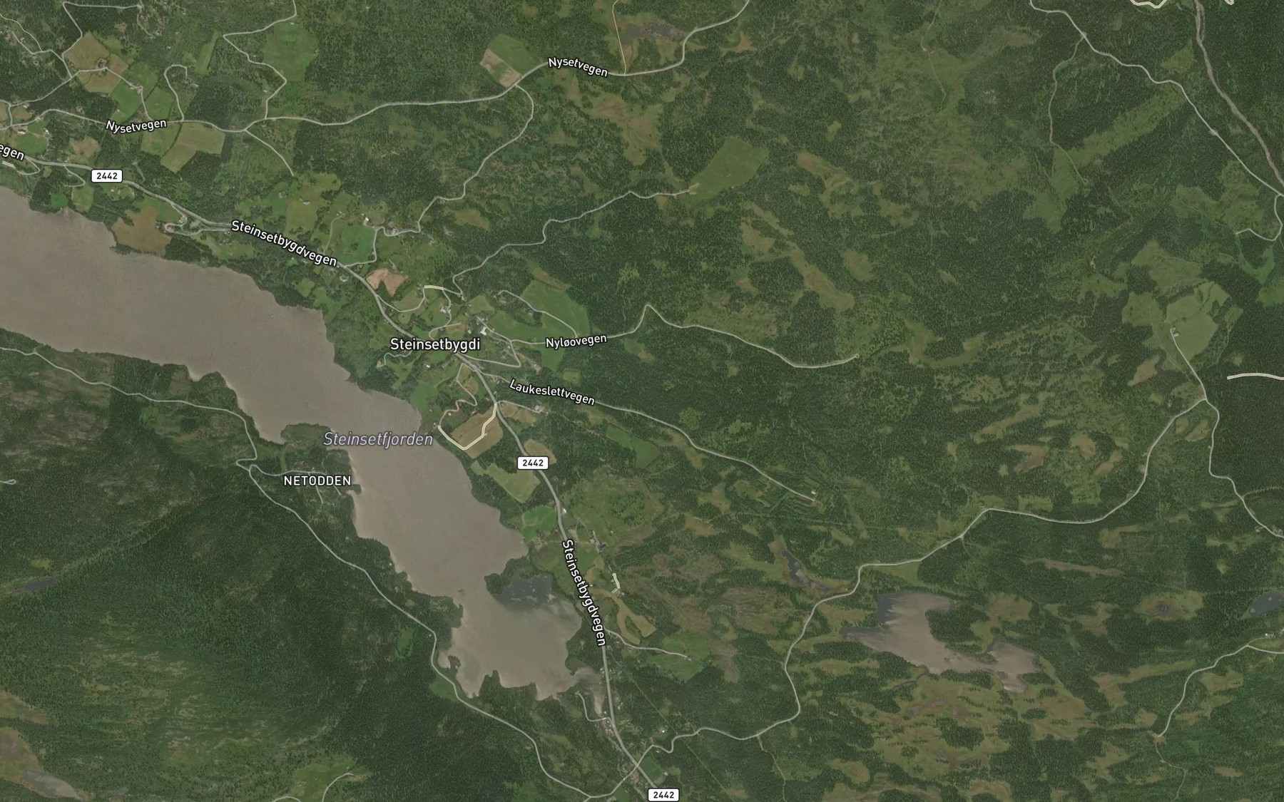Satellite map of the Trandebekken