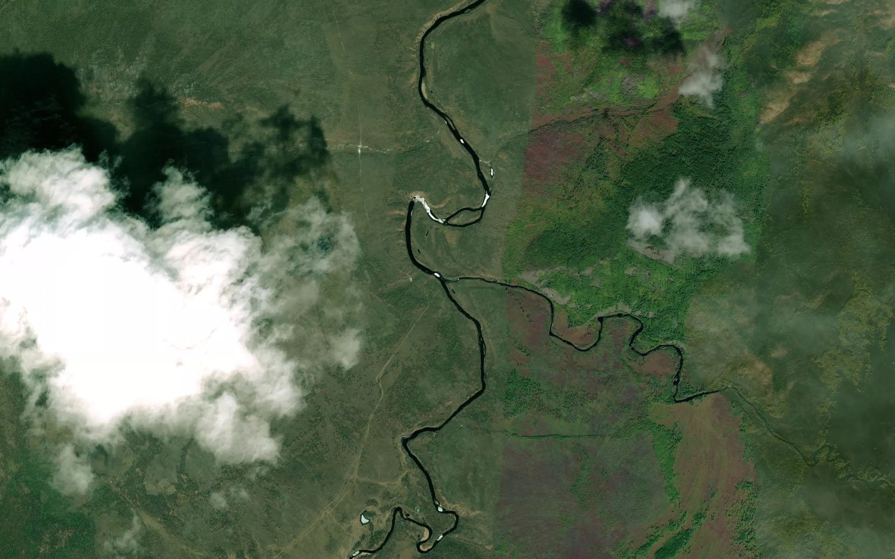Satellite map of the Imakan