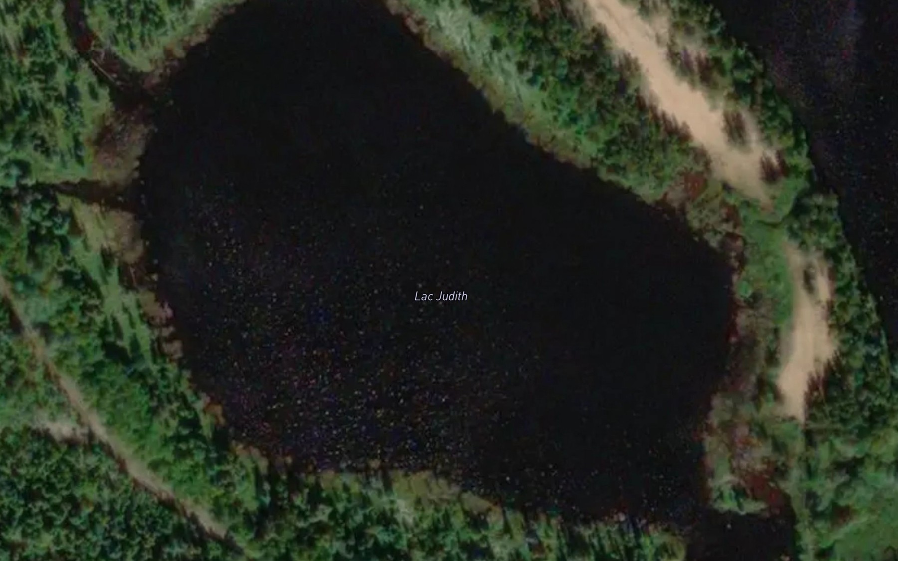 Satellite map of the Lac Judith