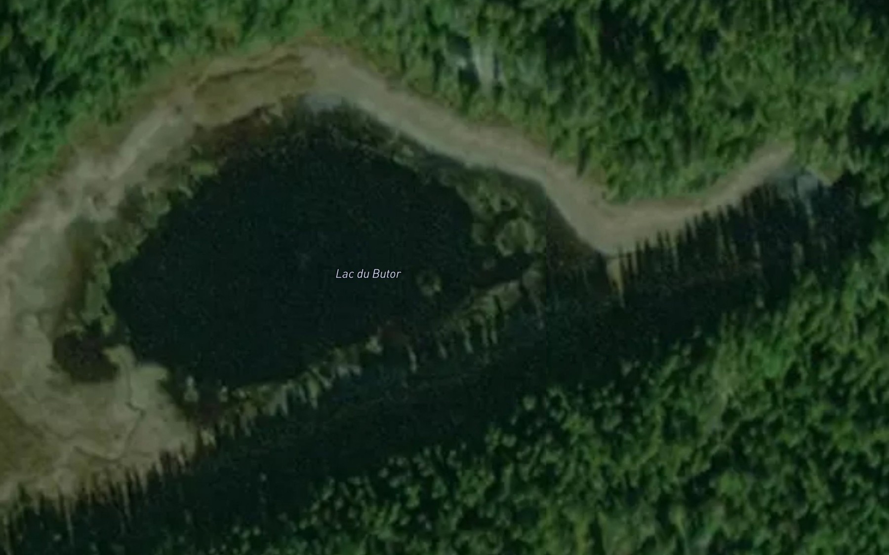 Satellite map of the Lac du Butor