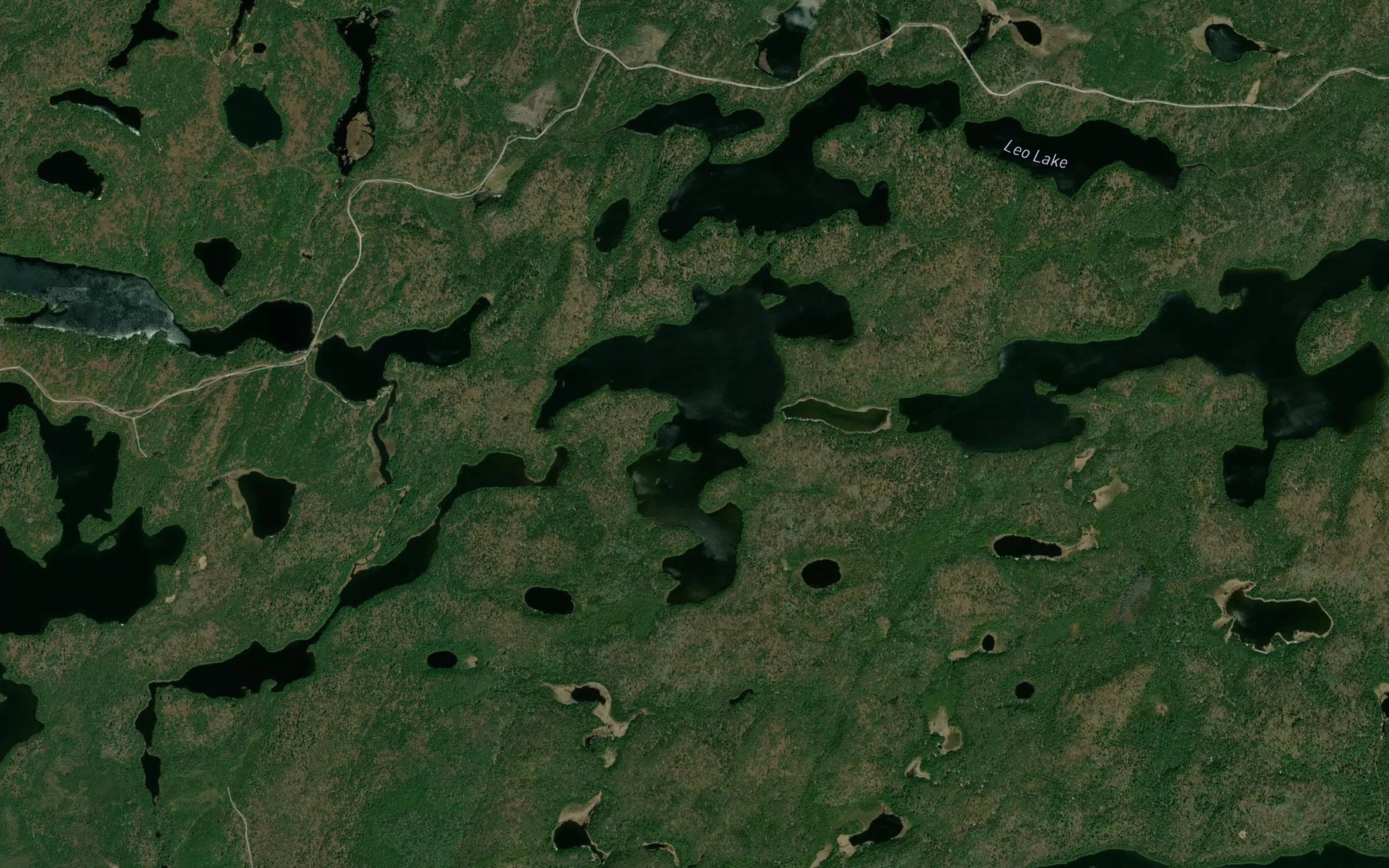 Satellite map of the Keewatin Lake