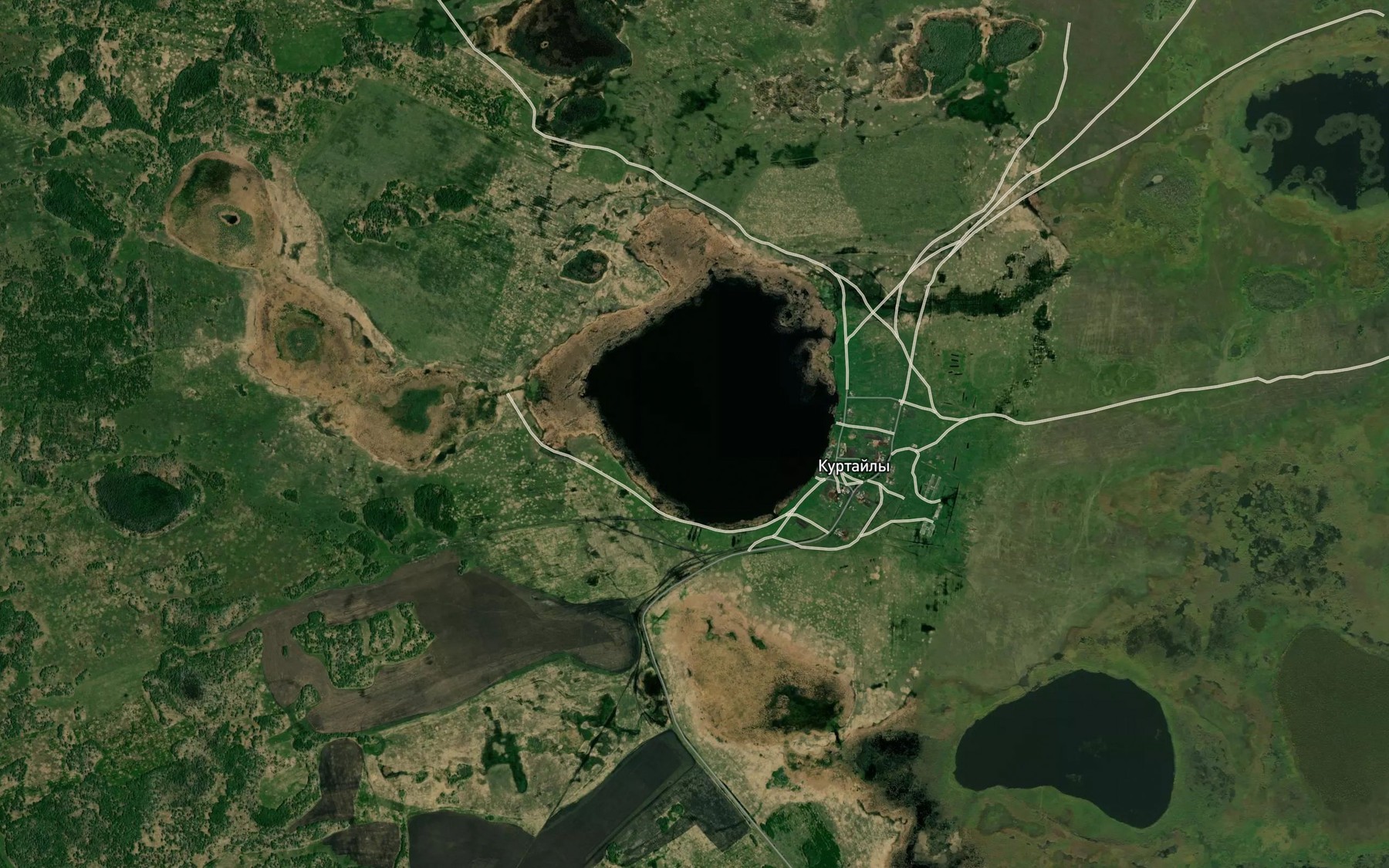 Satellite map of the Ozero Zhiloye