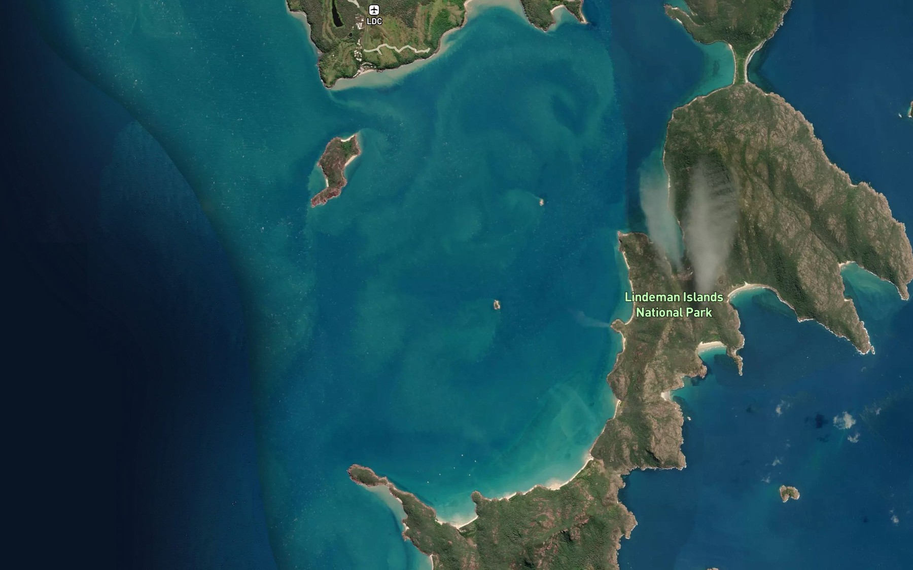 Satellite map of the Mars Shoal