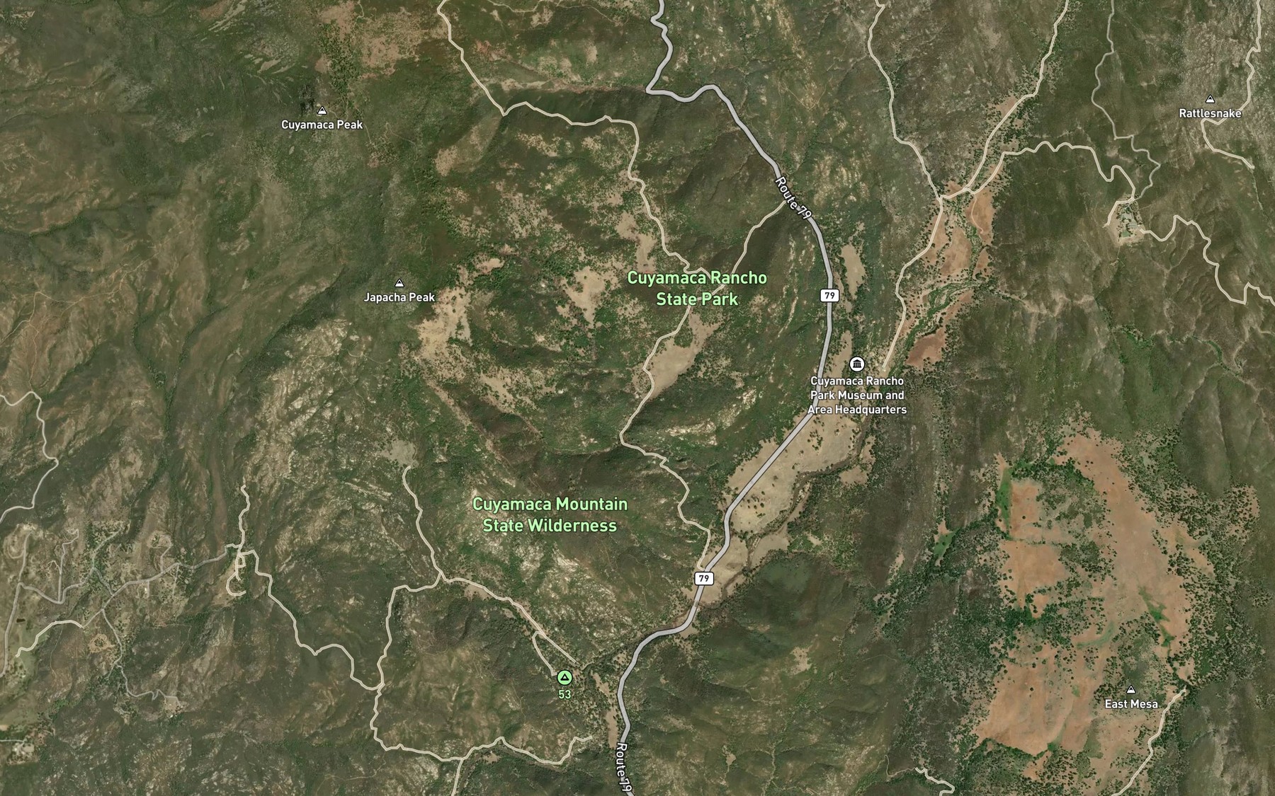 Satellite map of the Japacha Spring