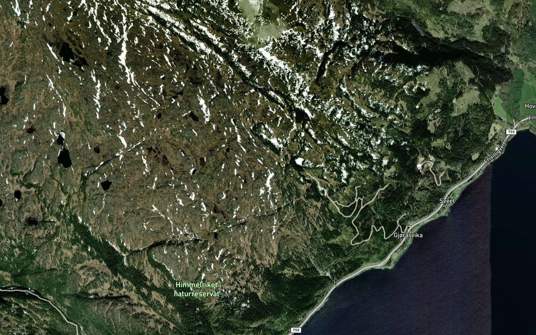 Satellite map of the Stor-Bjornaa