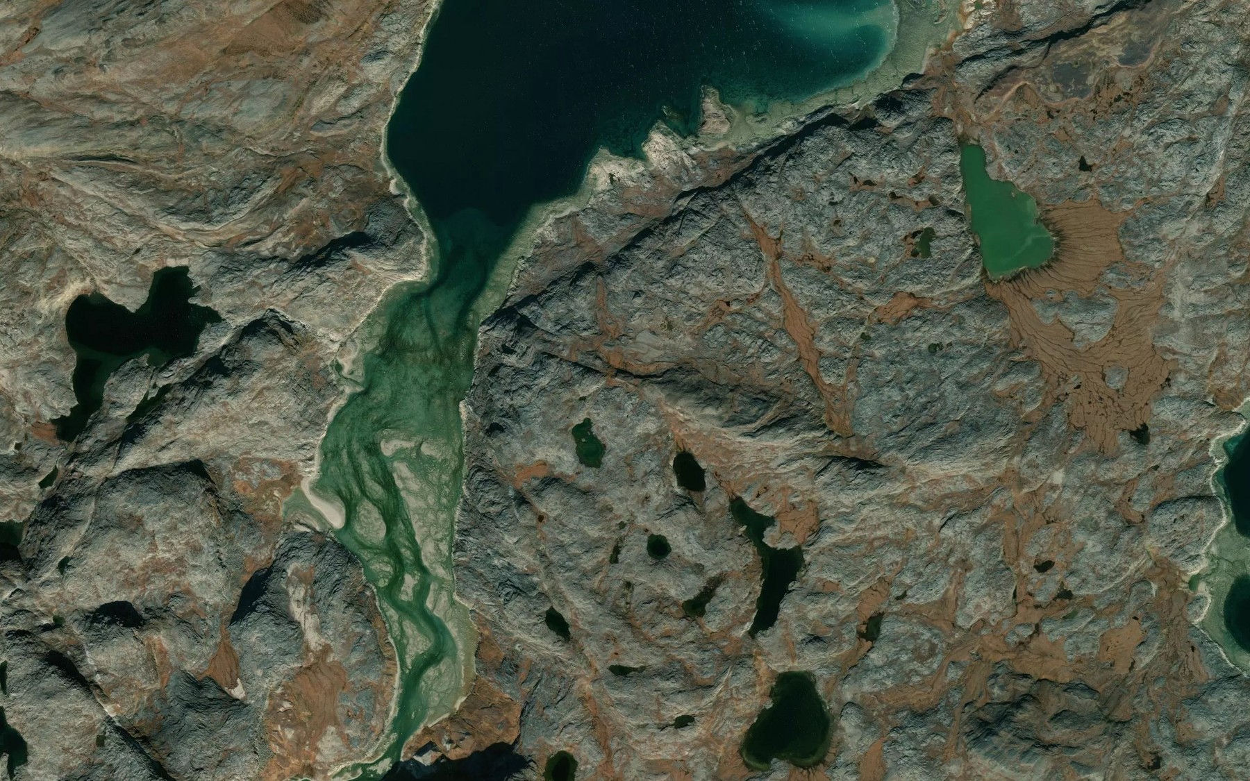 Satellite map of the Riviere Masset