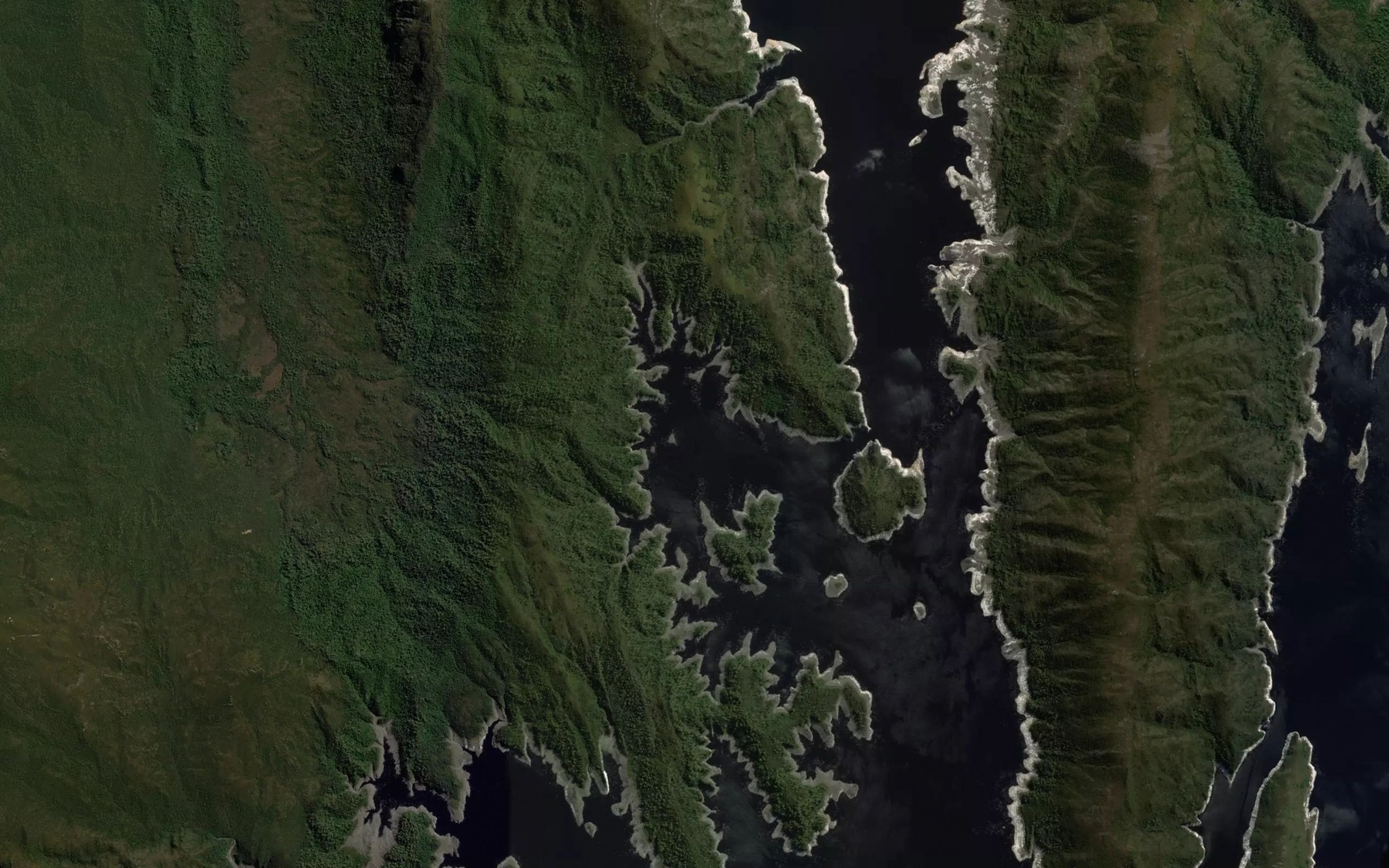 Satellite map of the Venture Bay