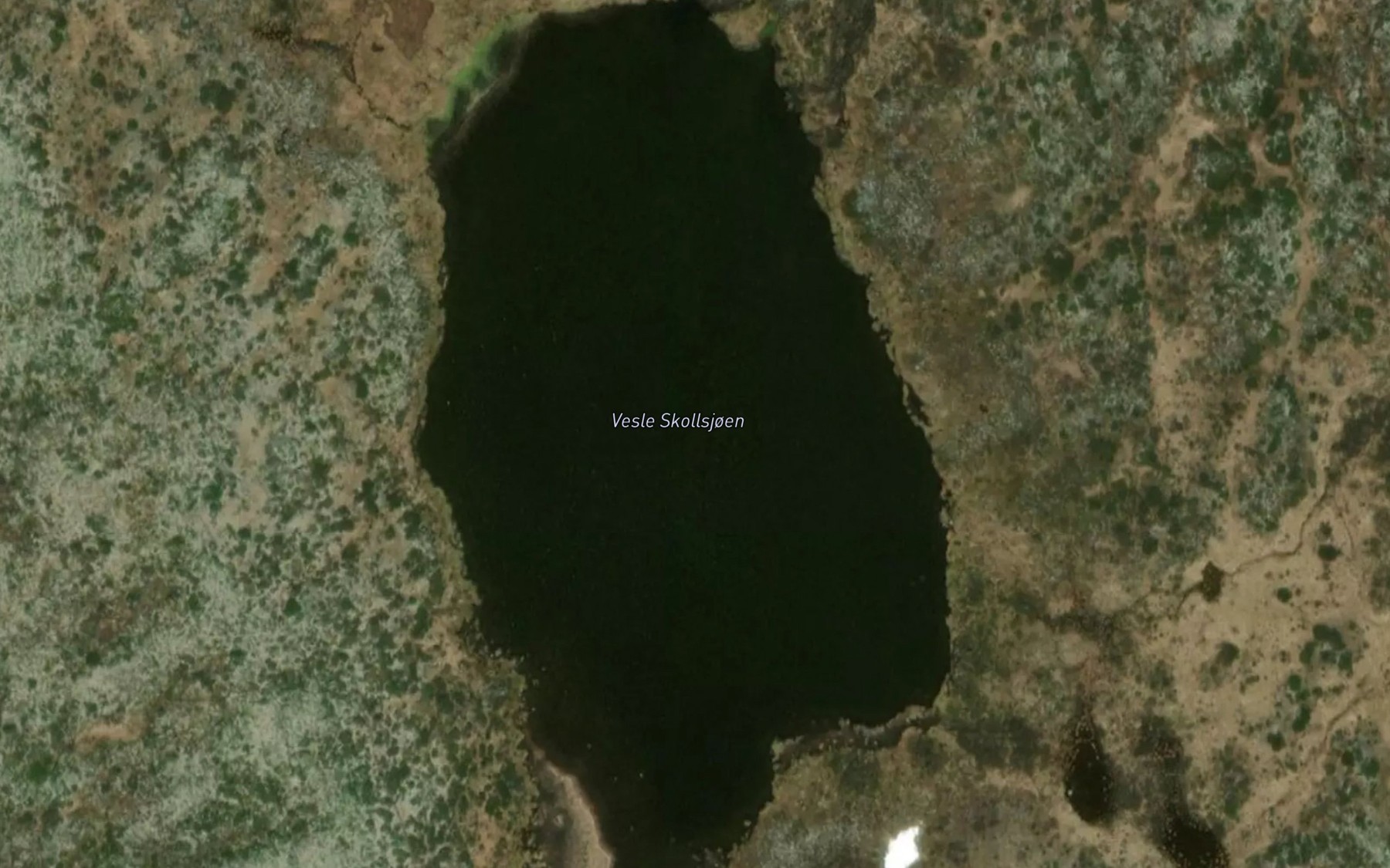 Satellite map of the Vesle Skollsjoen