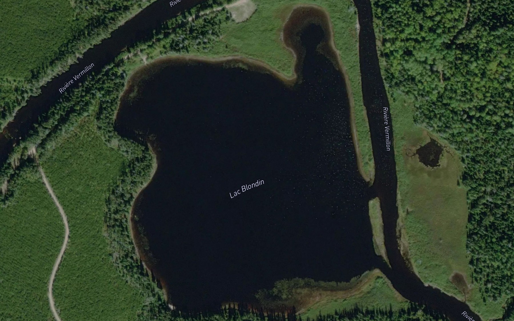 Satellite map of the Lac Blondin
