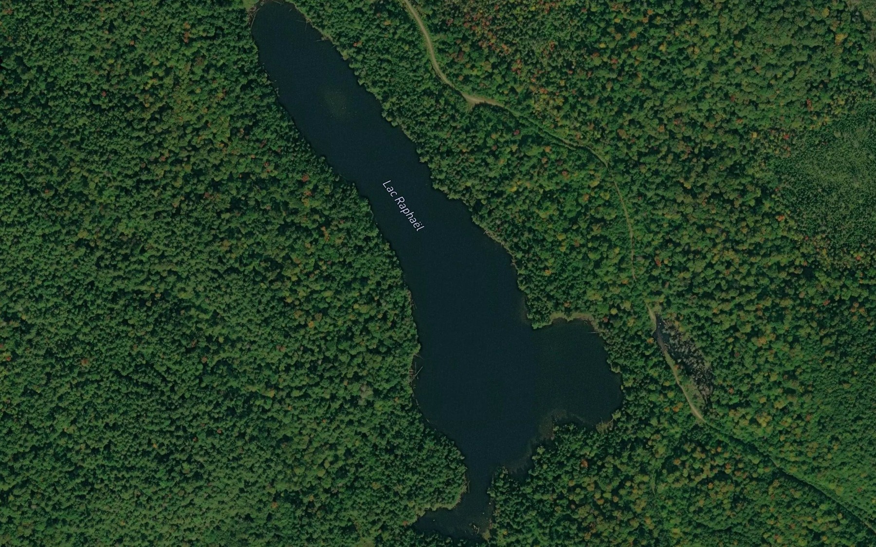 Satellite map of the Lac Raphael