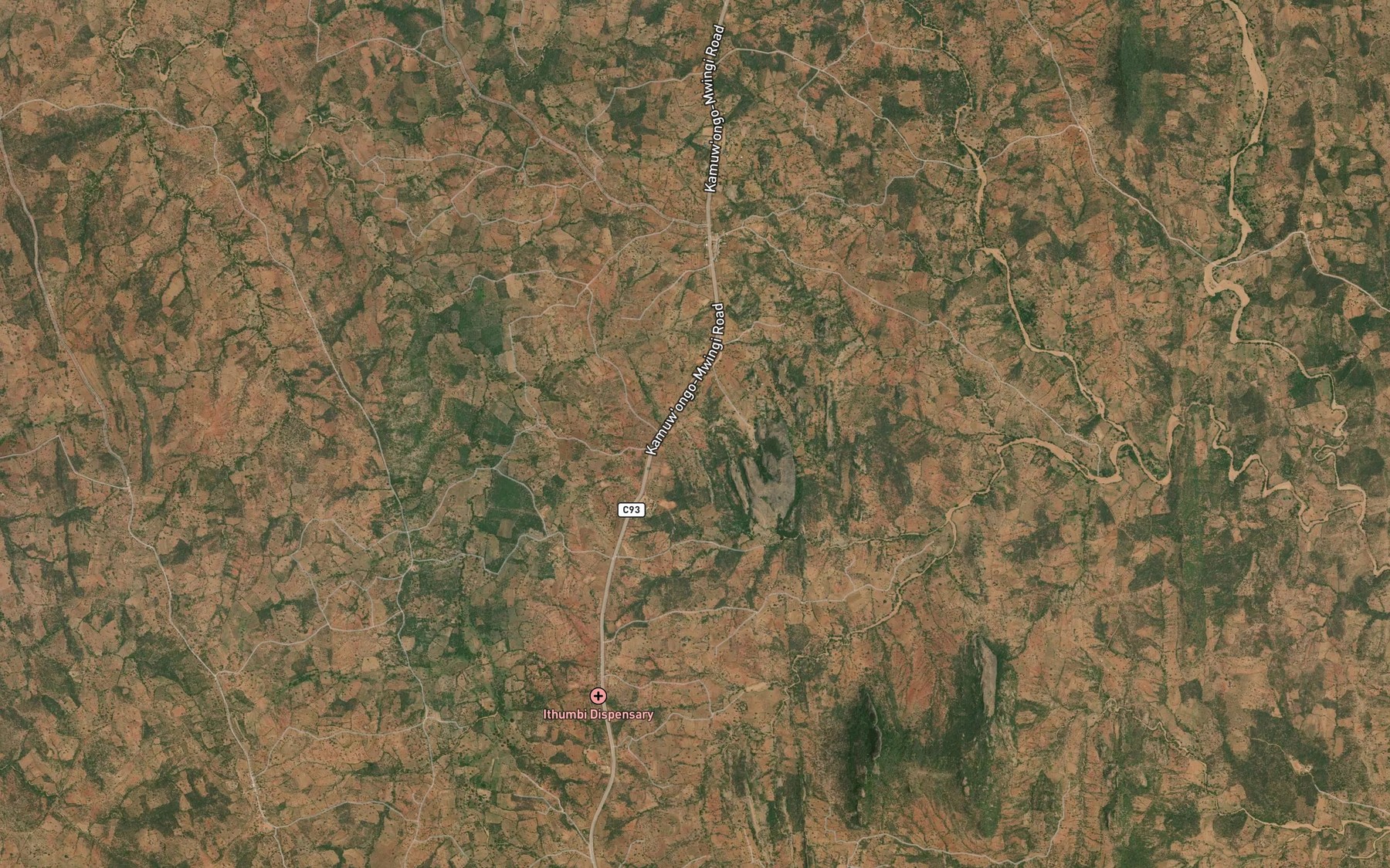 Satellite map of the Yambuyu