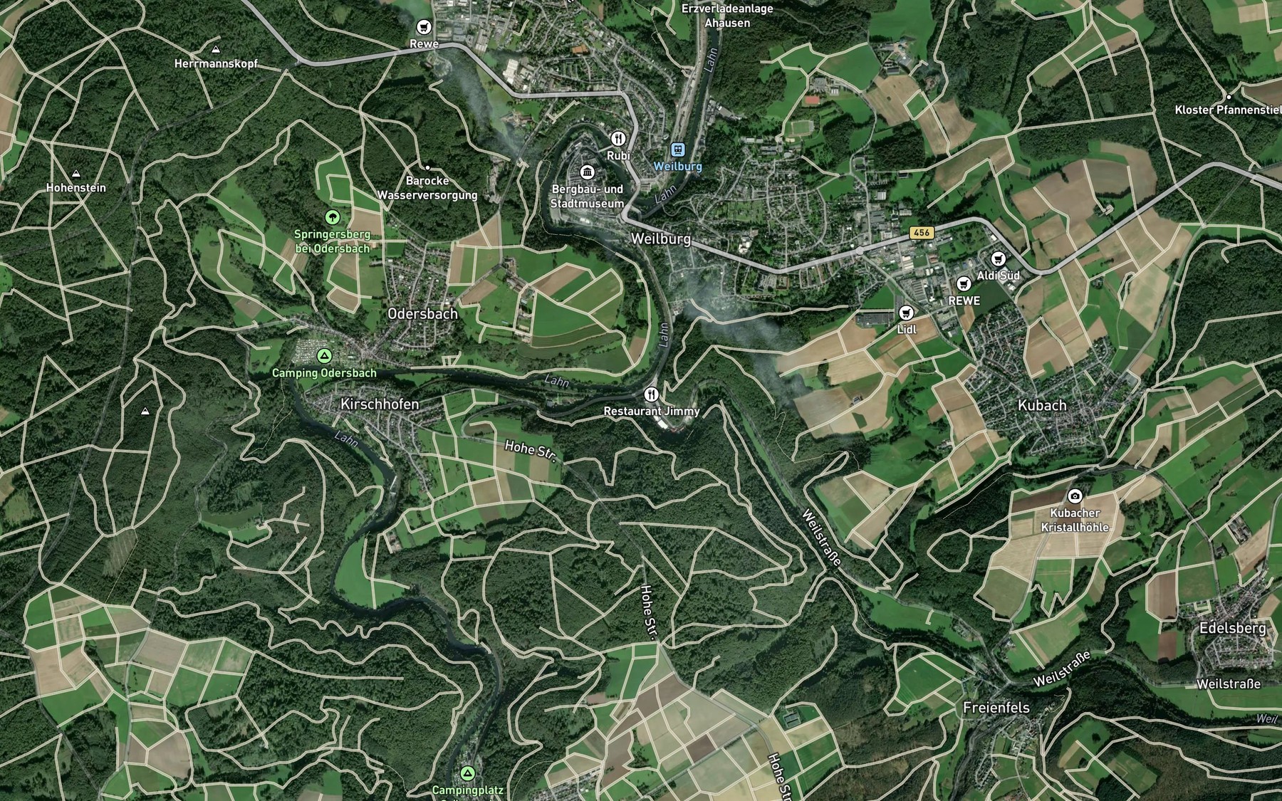 Satellite map of the Weil