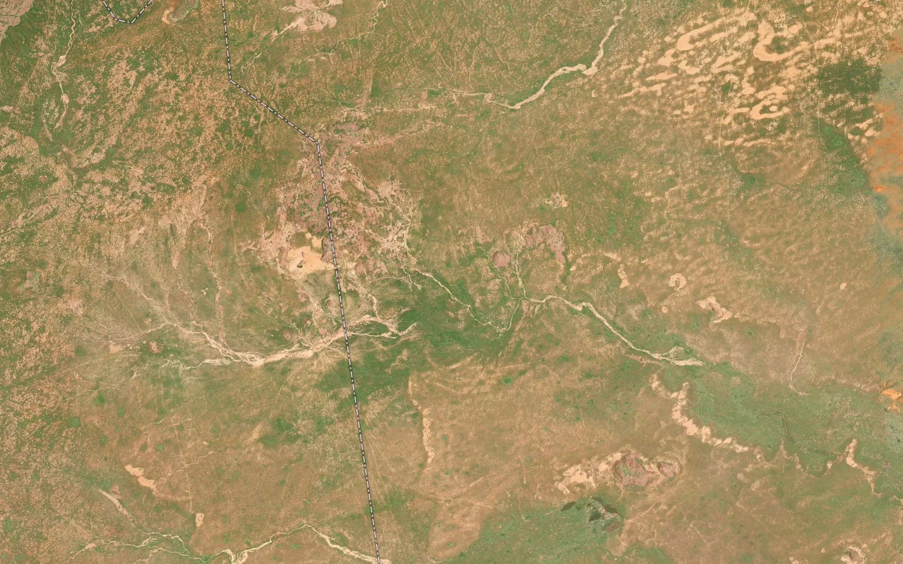 Satellite map of the Mares de Bou Naz