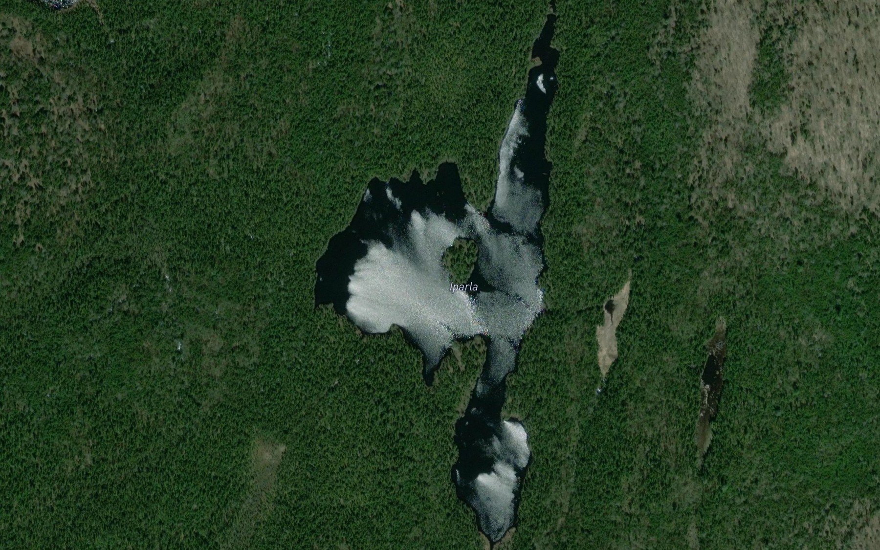 Satellite map of the Lac Iparla