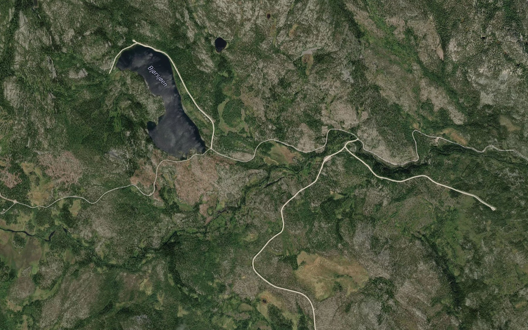 Satellite map of the Sjobekken