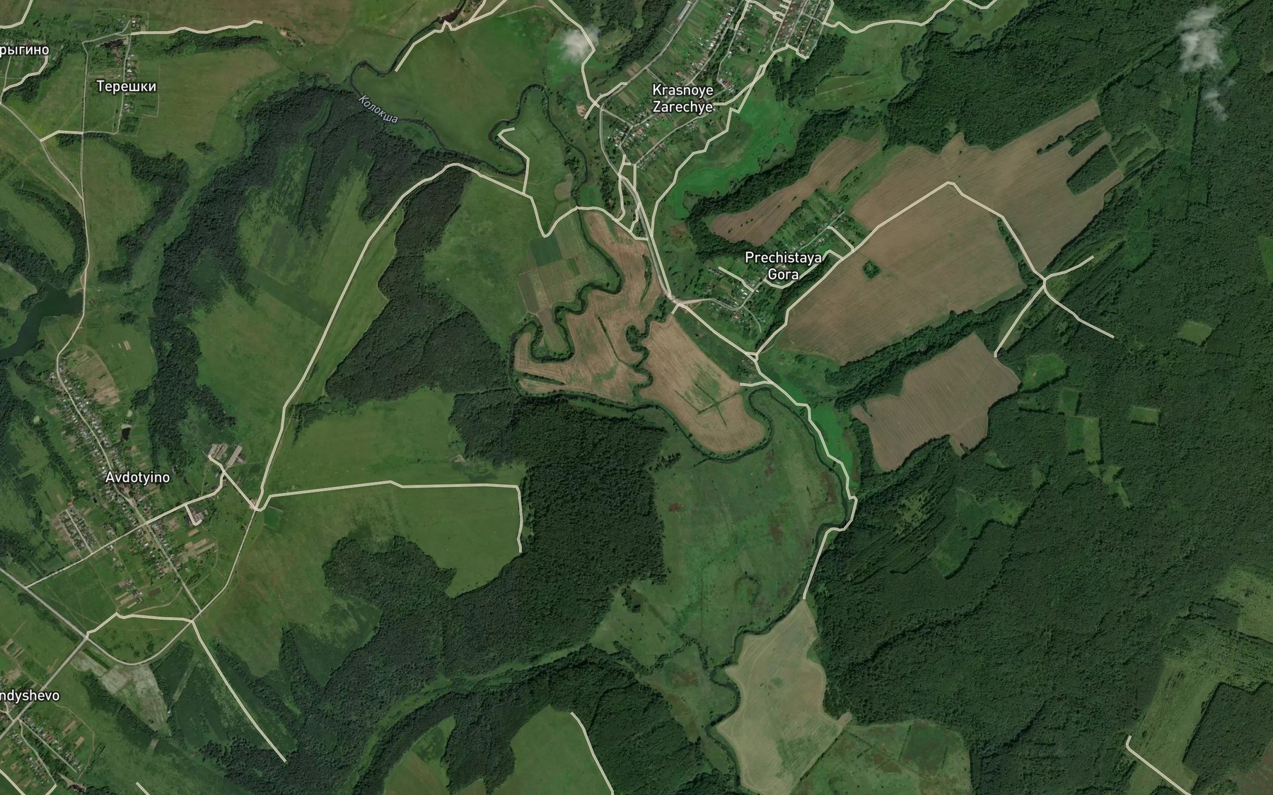 Satellite map of the Toma
