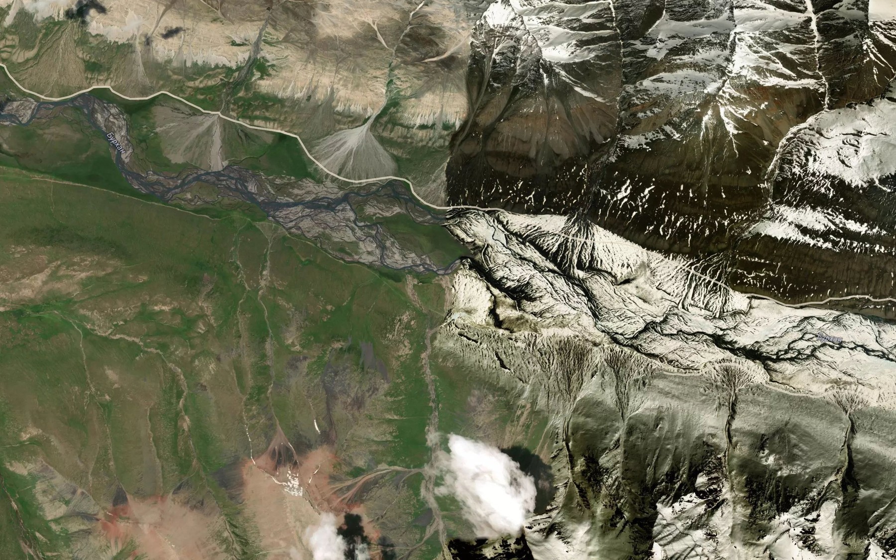 Satellite map of the Chon-Bordu