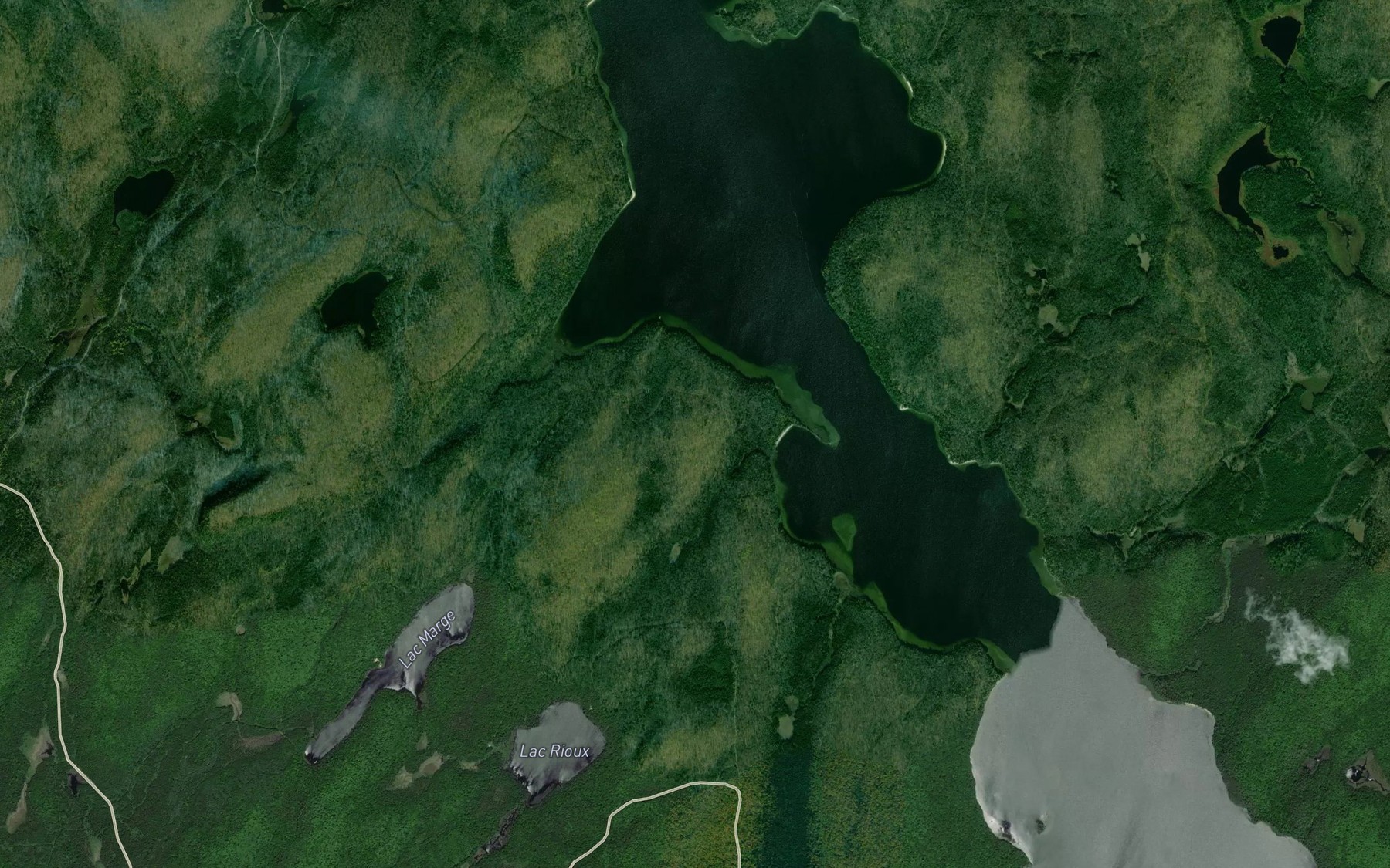 Satellite map of the Baie McLean