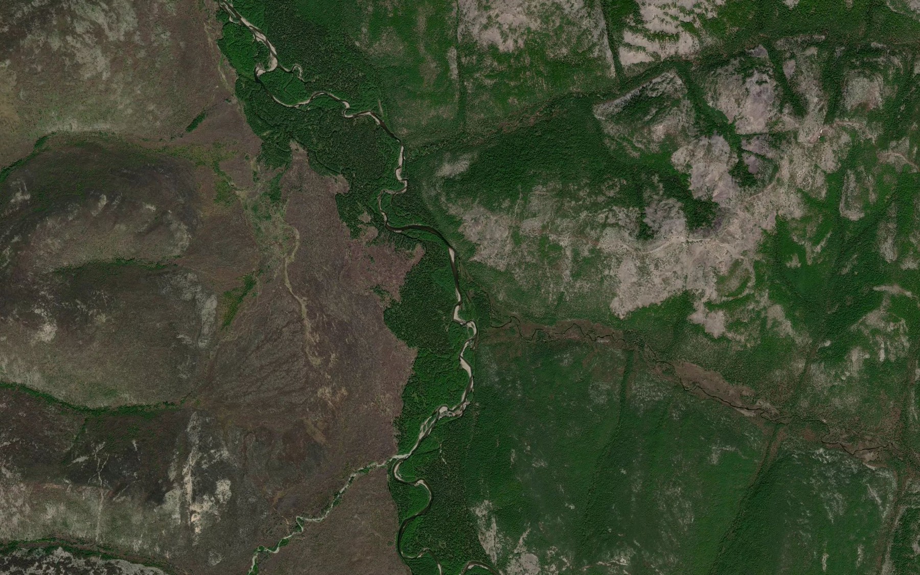 Satellite map of the Nerundya