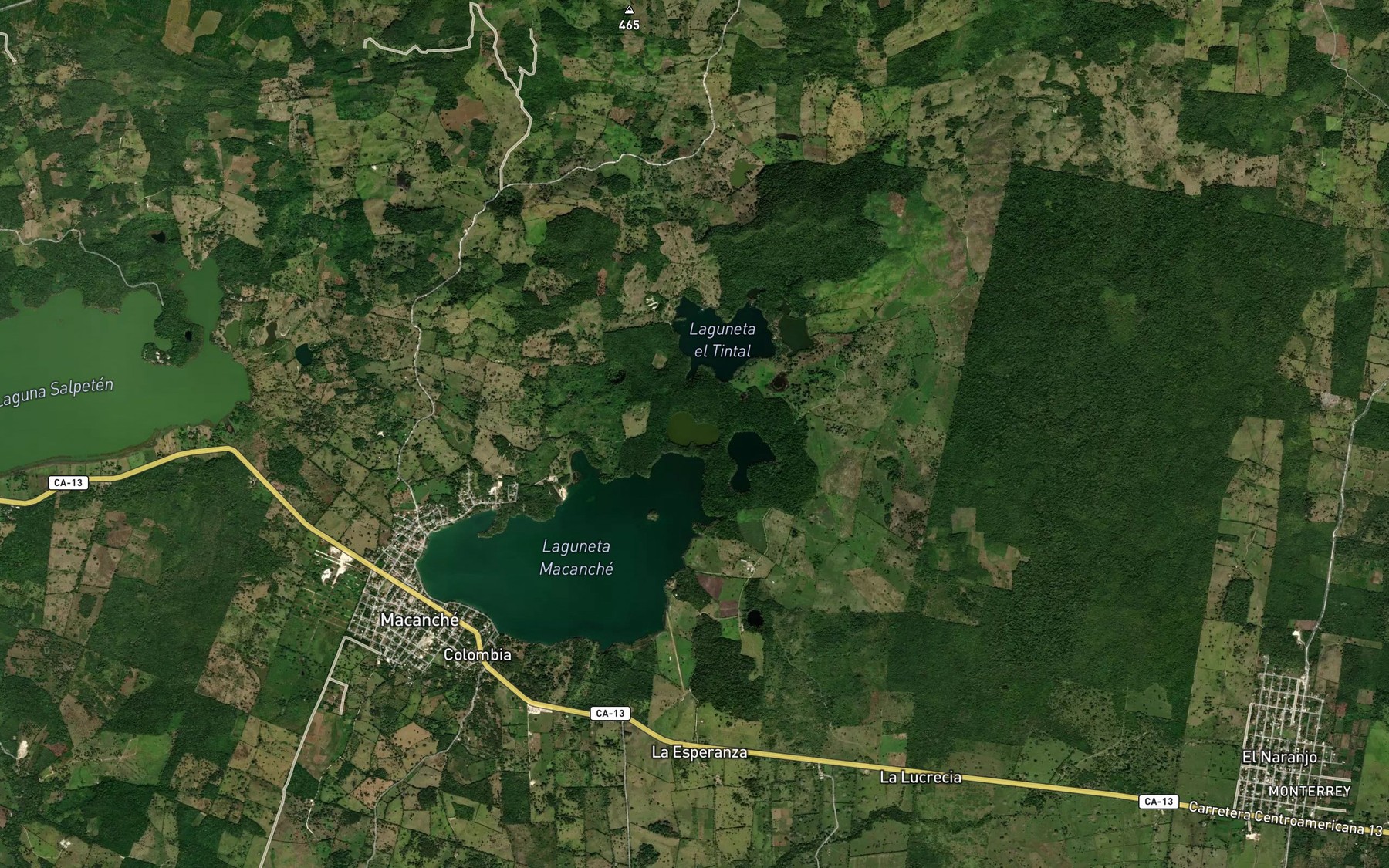 Satellite map of the Laguneta El Burro