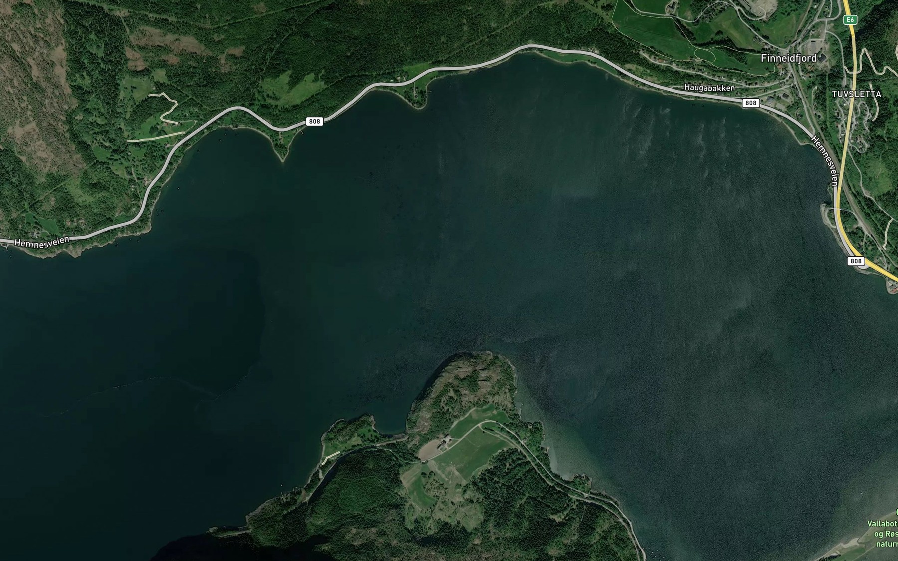 Satellite map of the Sorfjorden
