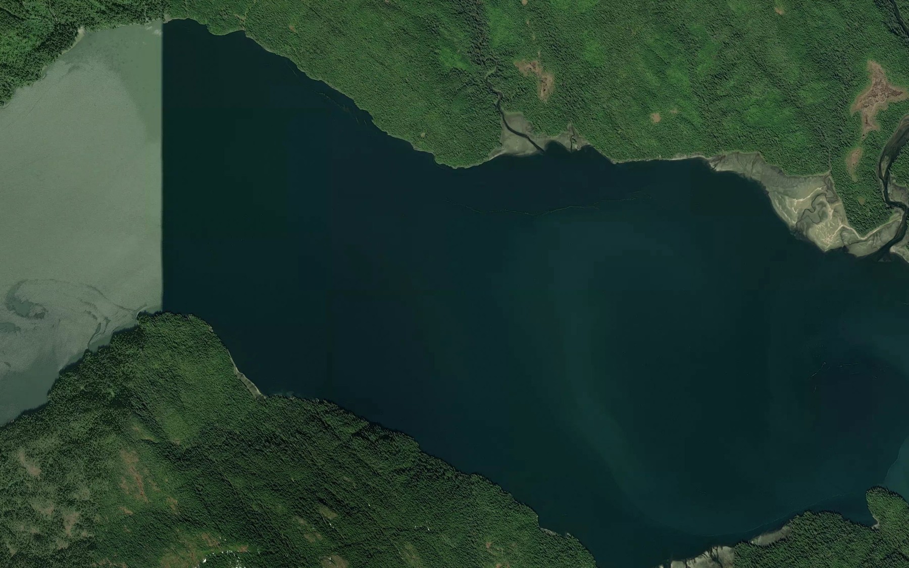 Satellite map of the Bradfield Canal