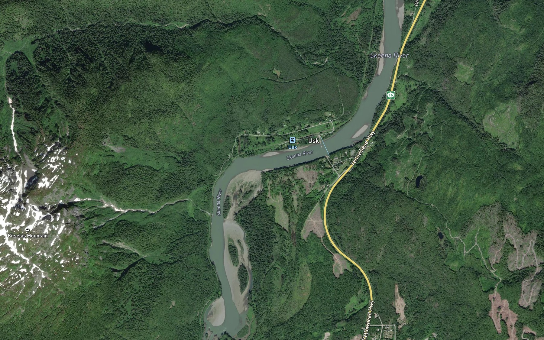 Satellite map of the Shackleton Creek