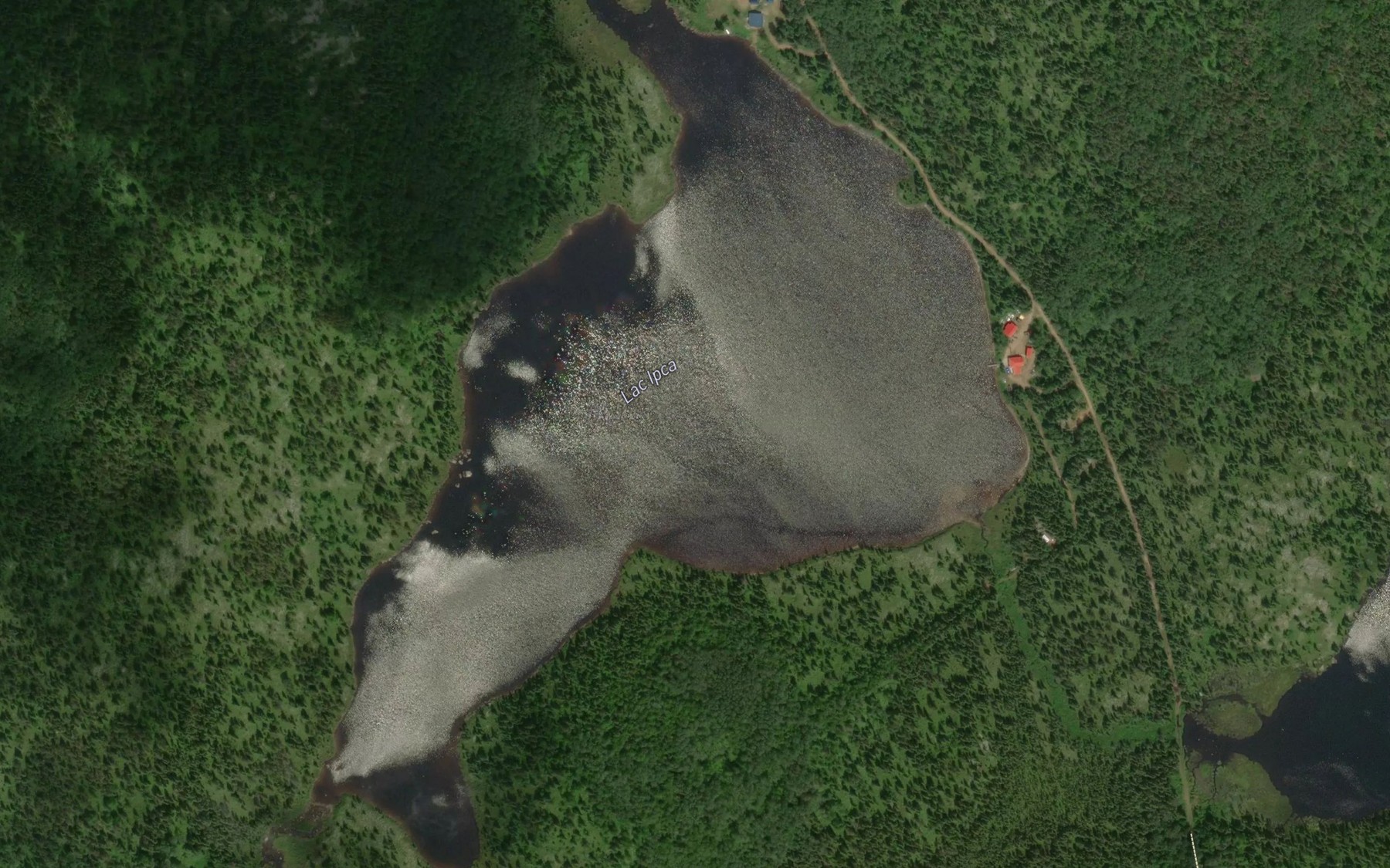 Satellite map of the Lac Ipca