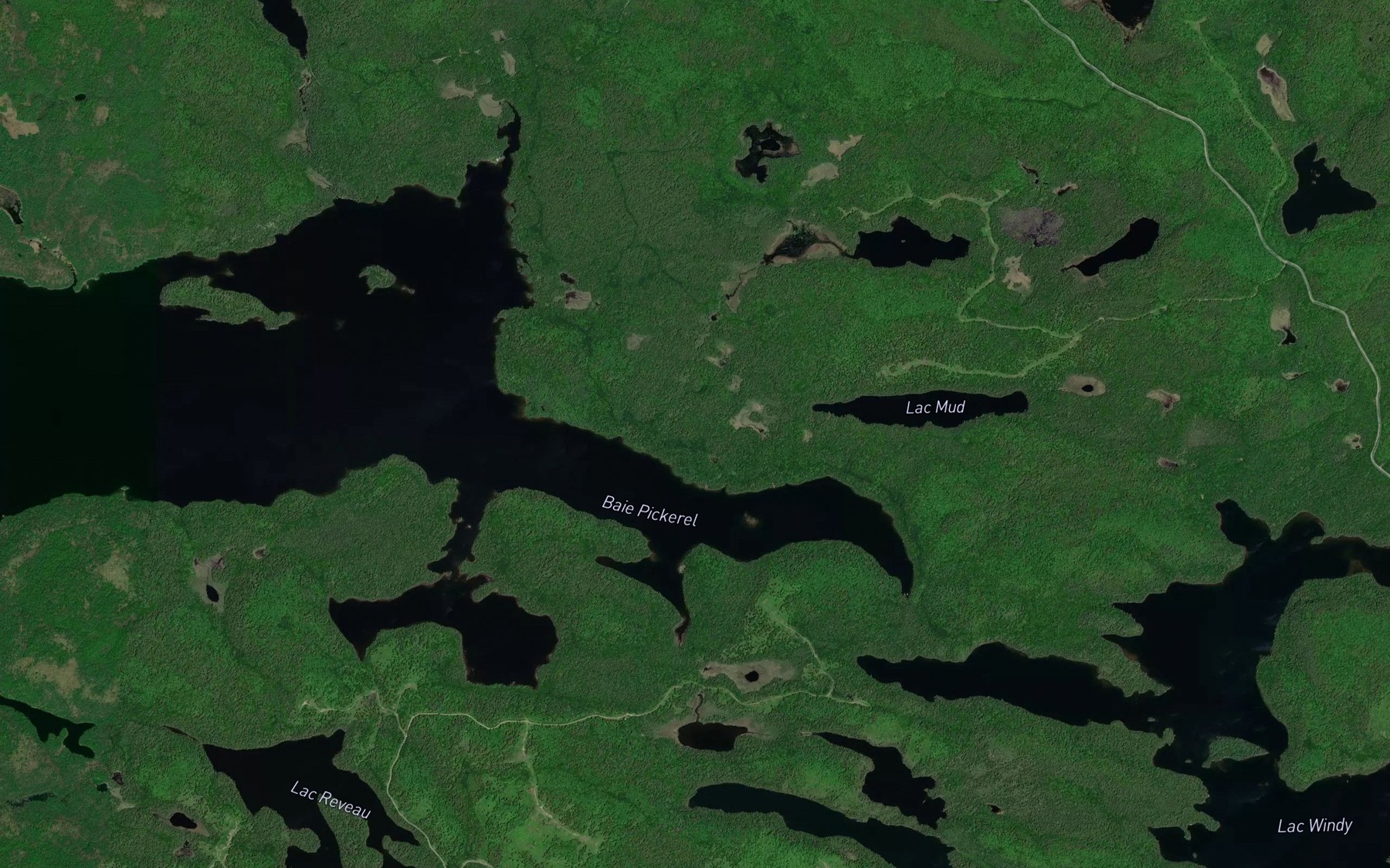 Satellite map of the Baie Wolf