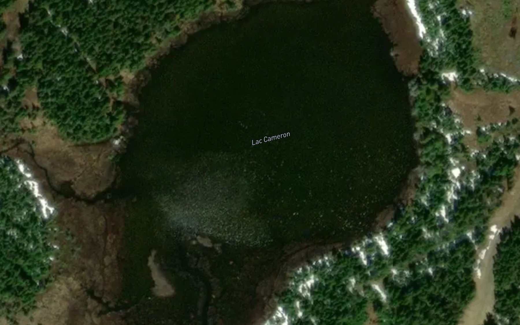 Satellite map of the Lac Cameron