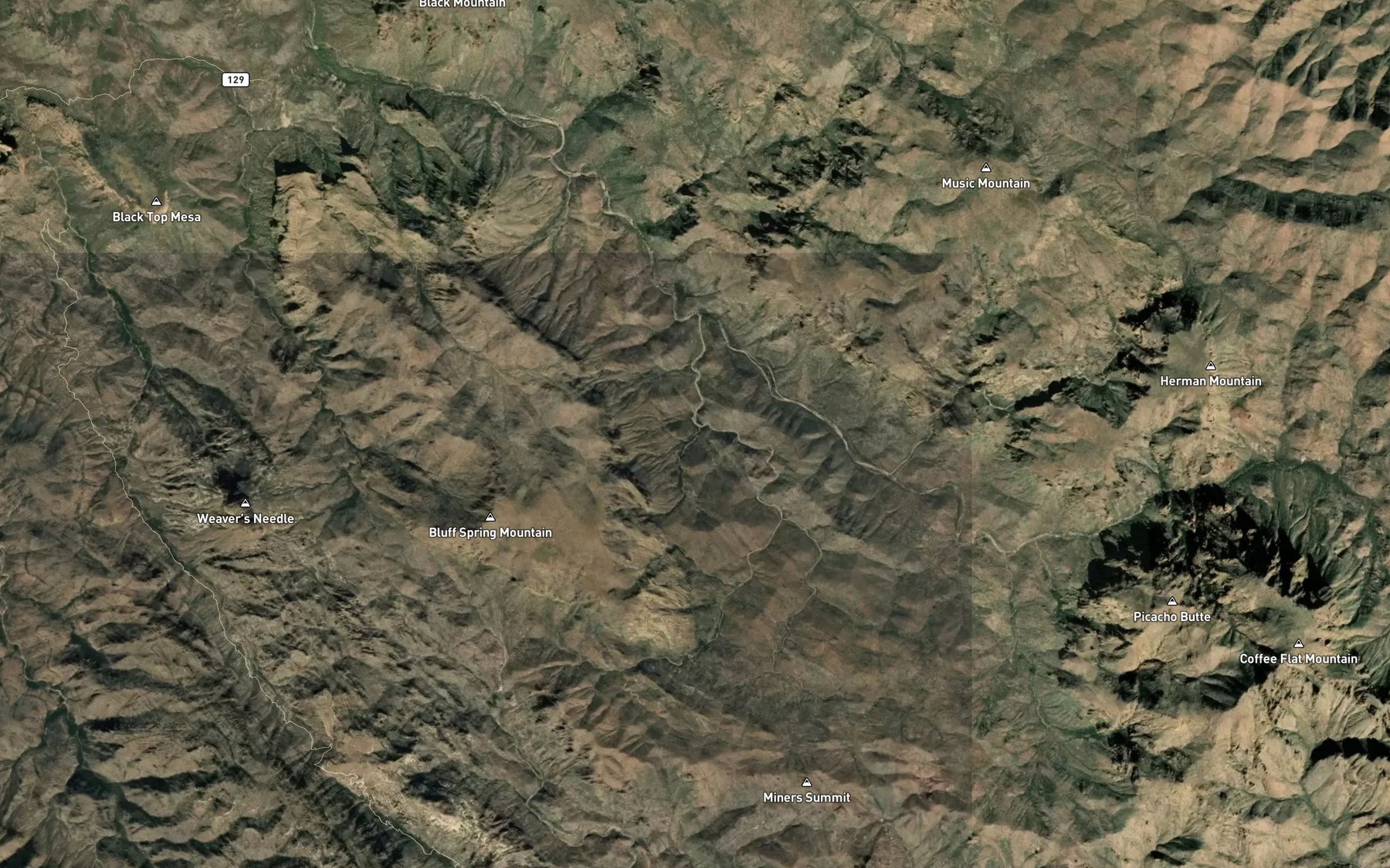 Satellite map of the Holmes Spring