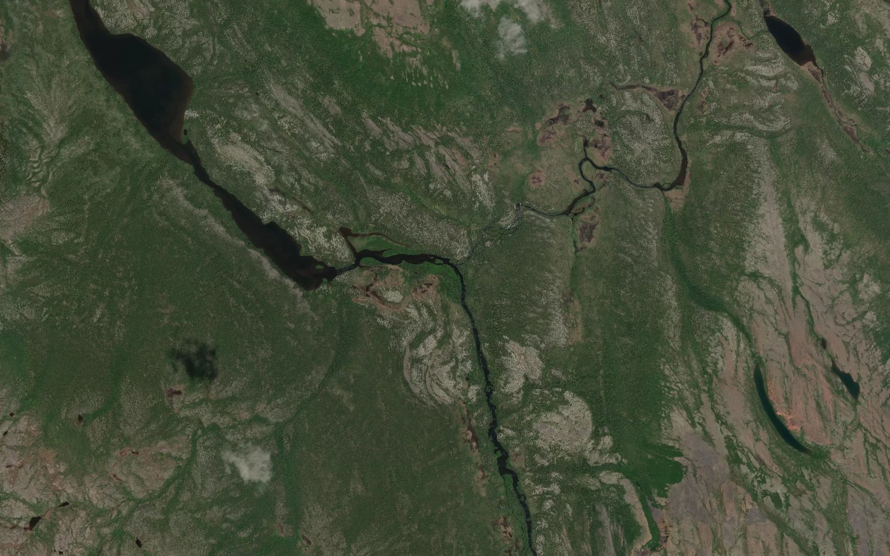 Satellite map of the Ruisseau Helluva