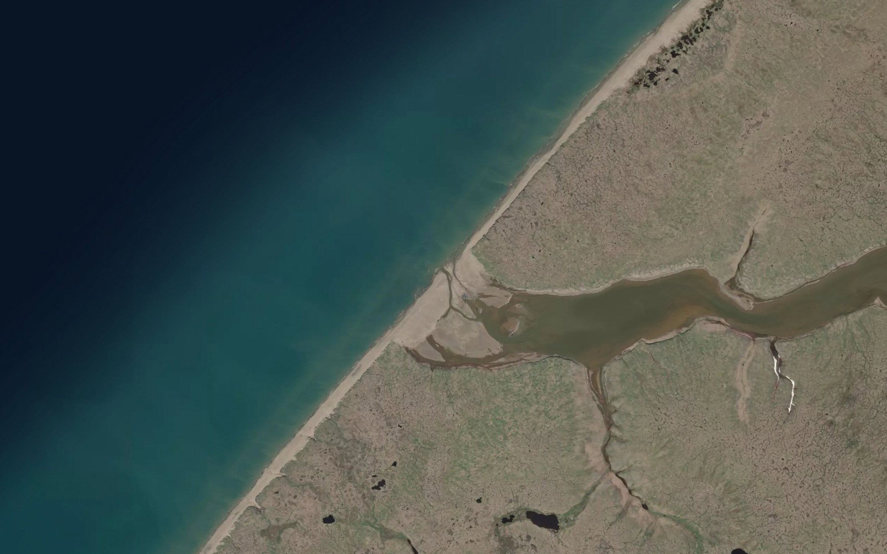 Satellite map of the Sinaruruk River