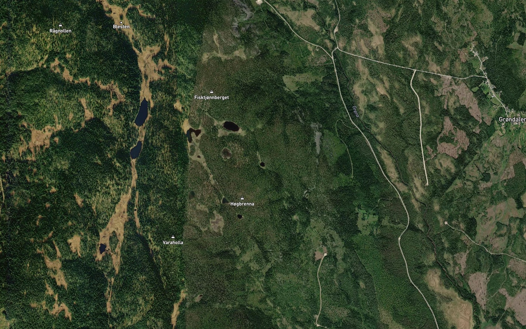 Satellite map of the Loken